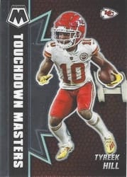 2021 Panini Mosaic Touchdown Masters Tyreek Hill #4 card