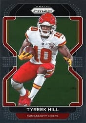 2021 Panini Prizm Base Set Tyreek Hill #187 card