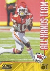 2021 Score All Hands Team Tyreek Hill #AH13 card