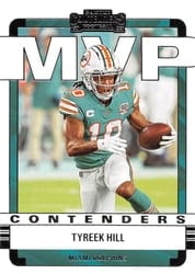 2022 Panini Contenders MVP Contenders Tyreek Hill #MVP-TYH card
