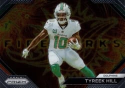 2023 Panini Prizm Fireworks Tyreek Hill #20 card