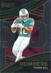 2023 Panini Select Select Numbers Tyreek Hill #23 card