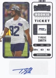 2022 Panini Contenders Base Set Tyreke Smith #226 card