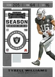 2019 Panini Contenders Base Set Tyrell Williams #43 card