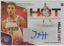 2020-21 Hoops Hot Signatures Tyrese Haliburton #HR-TYR card