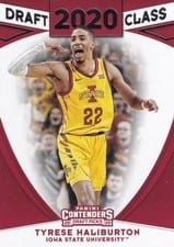 2020 Panini Contenders Draft Picks Draft Class Tyrese Haliburton #1 card