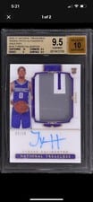 2020 Panini National Treasures Tyrese Haliburton #103 card