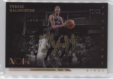 2021-22 Panini Noir Spotlight Signatures Horizontal Tyrese Haliburton #SSH-TYH card