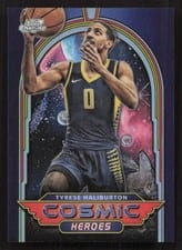2023-24 Topps Chrome Cosmic Cosmic Heroes Tyrese Haliburton #CH-7 card