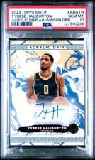 2023-24 Topps Motif Acrylic Drip Autographs Tyrese Haliburton #ADA-TH card