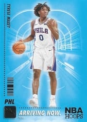 2020-21 Hoops Arriving Now Tyrese Maxey #SS-17 card