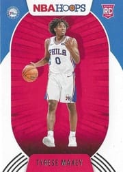 2020-21 Hoops Base Set Tyrese Maxey #207 card