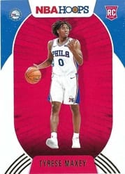 2020-21 Hoops Winter Base Set Tyrese Maxey #207 card