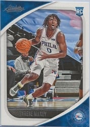 2020-21 Panini Absolute Memorabilia Base Set Tyrese Maxey #78