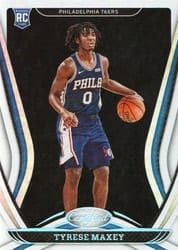 2020-21 Panini Certified Base Set Tyrese Maxey #180 card