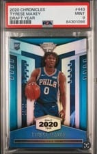 2020-21 Panini Chronicles Base Set Tyrese Maxey #443 card