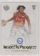 2020-21 Panini Court Kings Works in Progress Tyrese Maxey #10 card