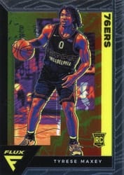 2020-21 Panini Flux Base Set Tyrese Maxey #208 card