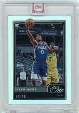 2020-21 Panini One and One Base Set Tyrese Maxey #114 card