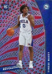 2020-21 Panini Revolution Base Set Tyrese Maxey #148 card