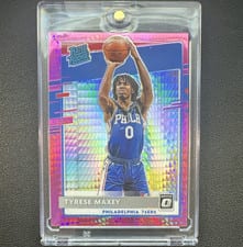2020 Panini Donruss Optic Tyrese Maxey Hyper Pink #171 card