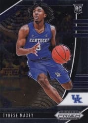 2020 Panini Prizm Draft Picks Base Set Tyrese Maxey #54 card