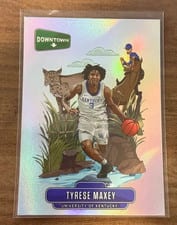 2020 Panini Prizm Draft Picks Downtown Tyrese Maxey #D-7 card