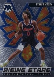 2021-22 Panini Mosaic Rising Stars Tyrese Maxey #5 card