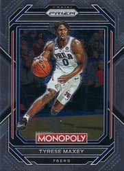 2022-23 Panini Prizm Monopoly Base Set Tyrese Maxey #69 card