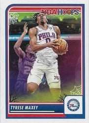 2023-24 Hoops Haunted Hoops Base Set Tyrese Maxey #144 card