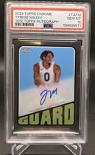 2023-24 Topps Chrome 1972 Topps Autographs Tyrese Maxey #TA-TM card
