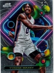2023-24 Topps Chrome Cosmic Base Set Tyrese Maxey #96 card
