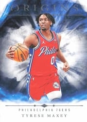 2024-25 Panini Origins Base Set Tyrese Maxey #22 card