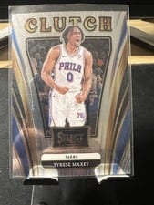 2024-25 Panini Select Clutch Tyrese Maxey #4 card