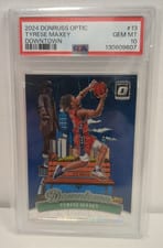 2024 Panini Donruss Optic Downtown Tyrese Maxey #13 card