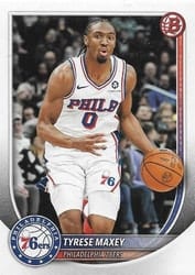 2025-26 Bowman Base Set Tyrese Maxey #66 card