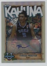 2022-23 Bowman University Chrome The Big Kahuna Autographs Tyrese Proctor #TBK-25 card