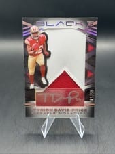 2022 Panini Black Sizeable Signatures Rookie Jersey Tyrion Davis-Price #SSR-TDP card