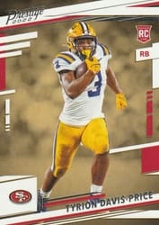 2022 Panini Prestige Base Set Tyrion Davis-Price #393 card