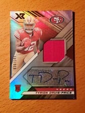 2022 Panini XR Rookie Swatch Autographs Tyrion Davis-Price #RSA-TD card