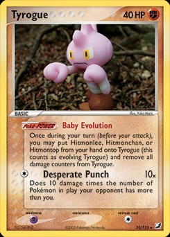 Unseen Forces Tyrogue #33 card