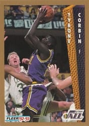 1992-93 Fleer Base Set Tyrone Corbin #220 card