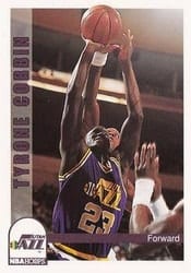 1992-93 Hoops Base Set Tyrone Corbin #223 card
