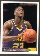1992-93 Upper Deck Base Set Tyrone Corbin #100 card
