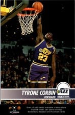 1994-95 Hoops Base Set Tyrone Corbin #209 card