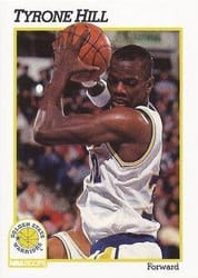 1991-92 Hoops Base Set Tyrone Hill #69 card