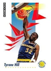 1991-92 SkyBox Base Set Tyrone Hill #92 card