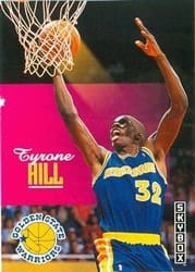 1992-93 SkyBox Base Set Tyrone Hill #80 card