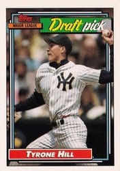 1992 Topps Base Set Tyrone Hill #444 card