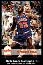 1993-94 Hoops Base Set Tyrone Hill #316 card